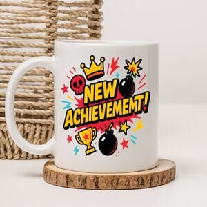 Dungeon Crawler Carl 15 oz Mug Coffee Cup New Achievement Funny Novel Book 20